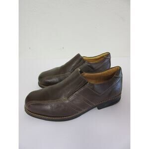 SANDRO MOSCOLONI Brown Leather 12 EEE Slip On Comfort Casual Dress Loafers